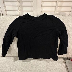 Marine Layer Black long sleeve shirt with zippers large